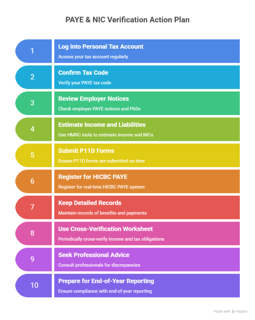 PAYE & NIC Verification Action Plan