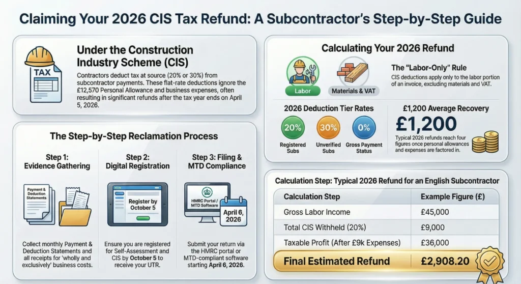 Claiming a CIS Tax Refund in the UK 2026