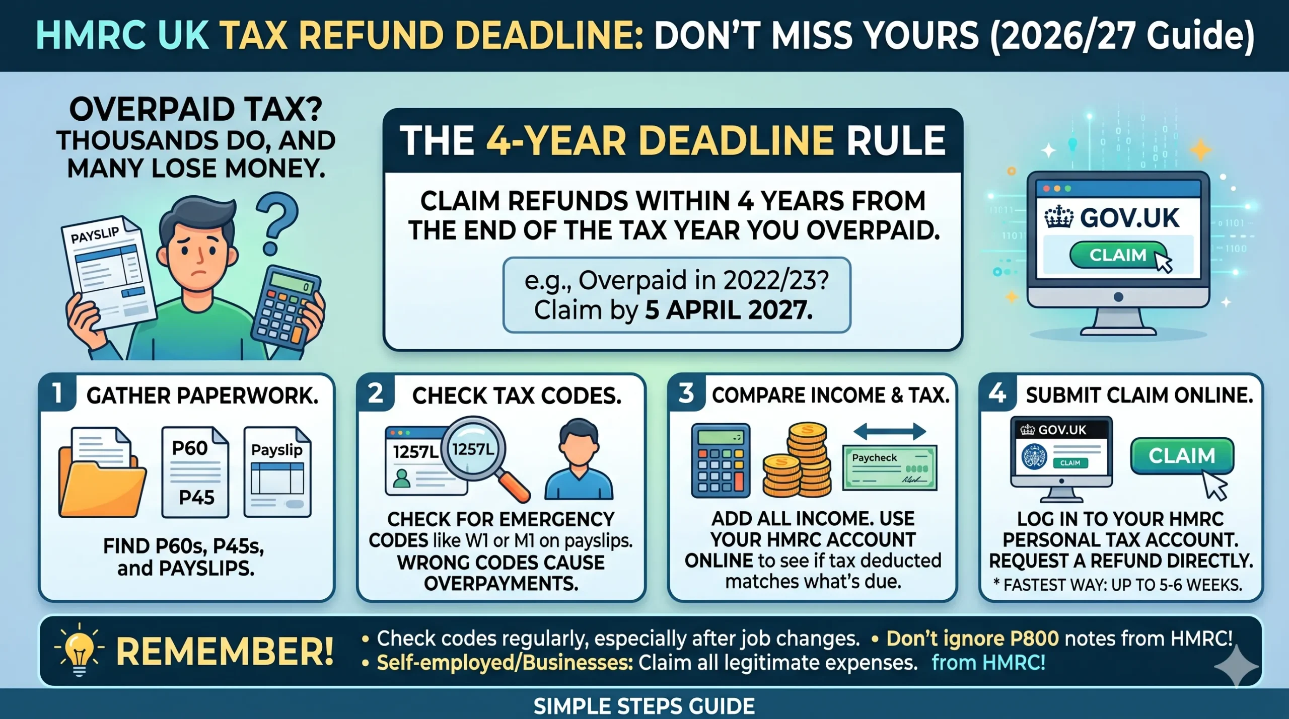 Understanding Your HMRC Tax Refund Deadline: How to Avoid Missing Out in the UK (2026/27 Guide)